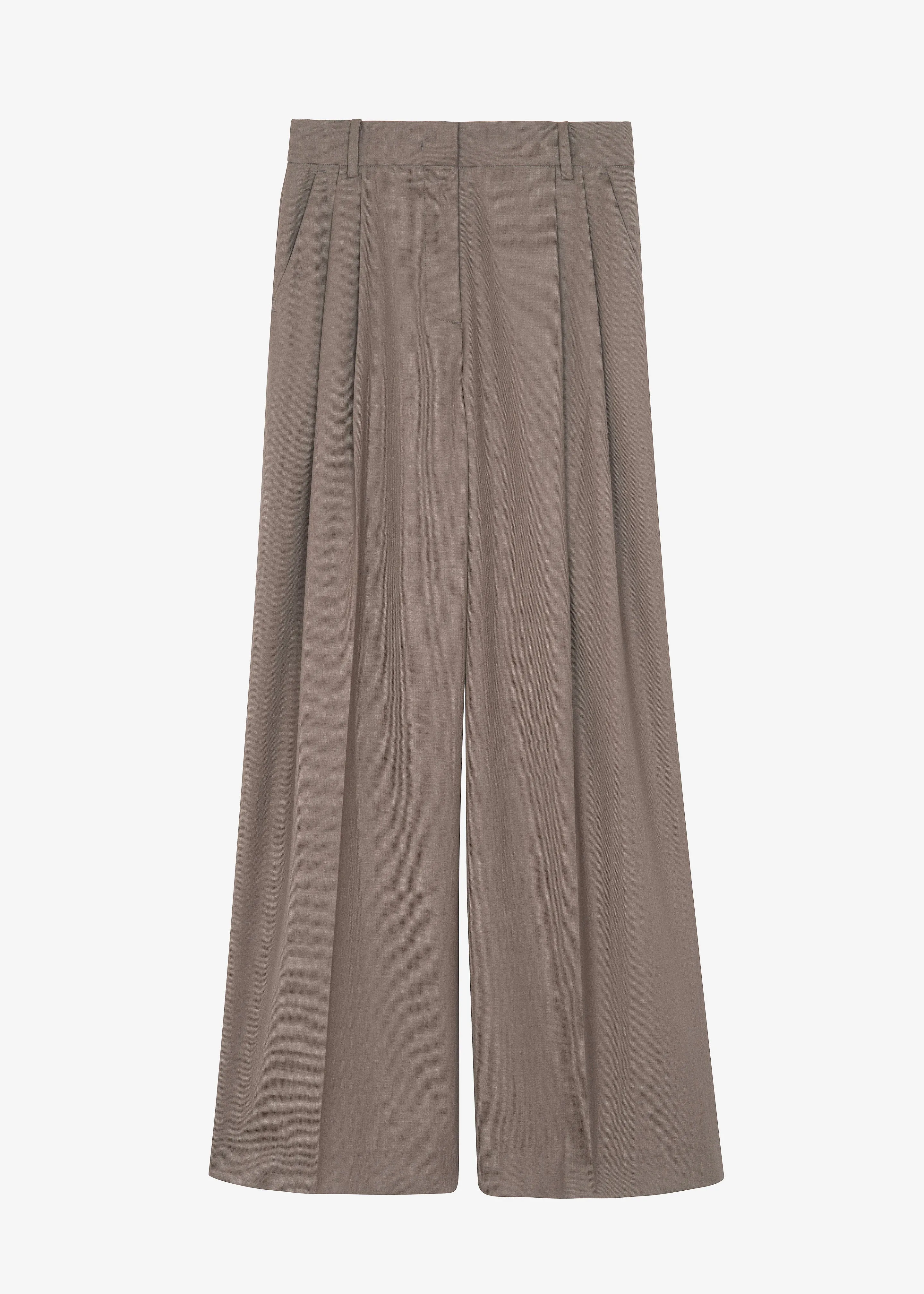 Jorae Pleated Trousers - Taupe