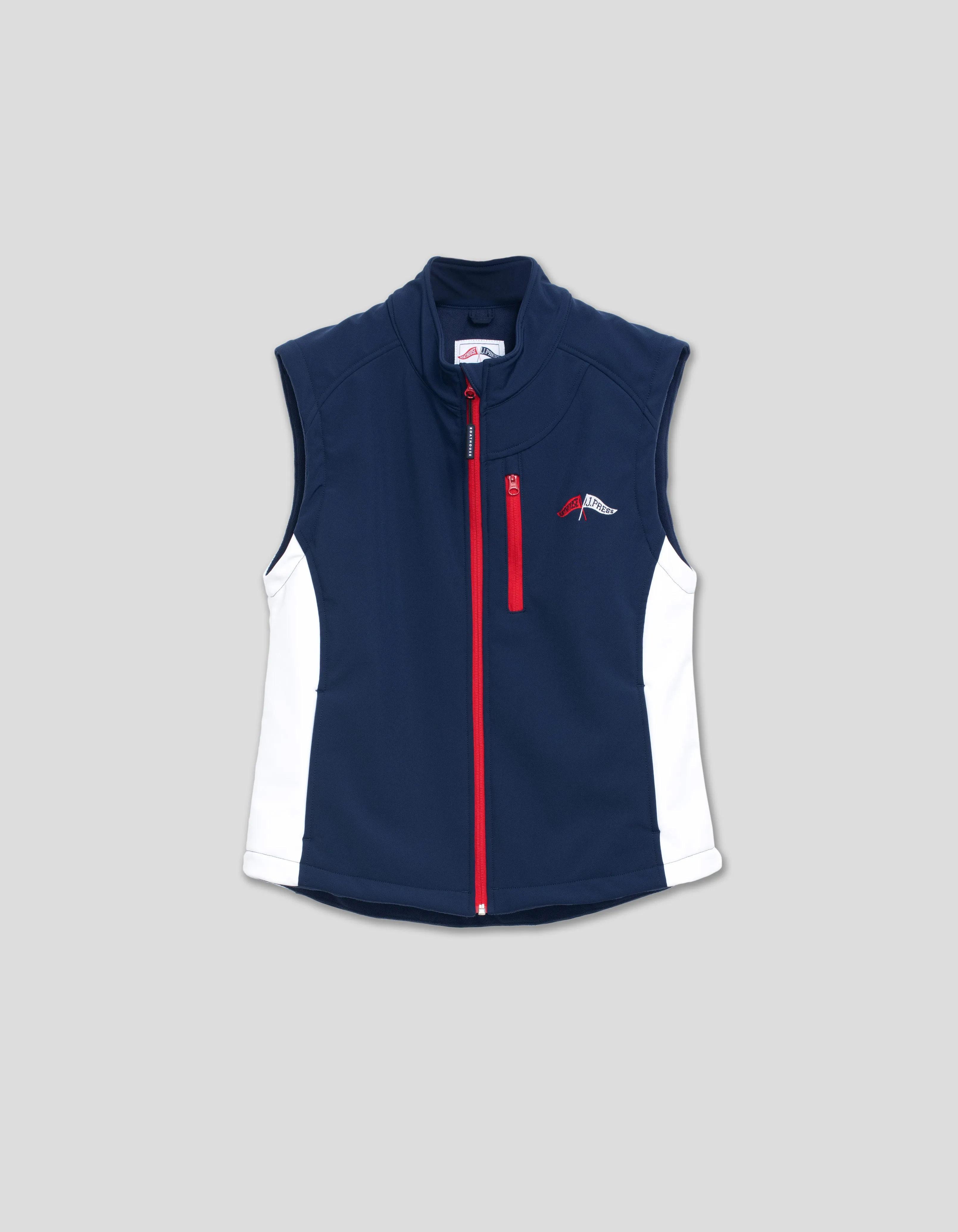 J.PRESS x BOATHOUSE EQUINOX VEST - NAVY/WHITE