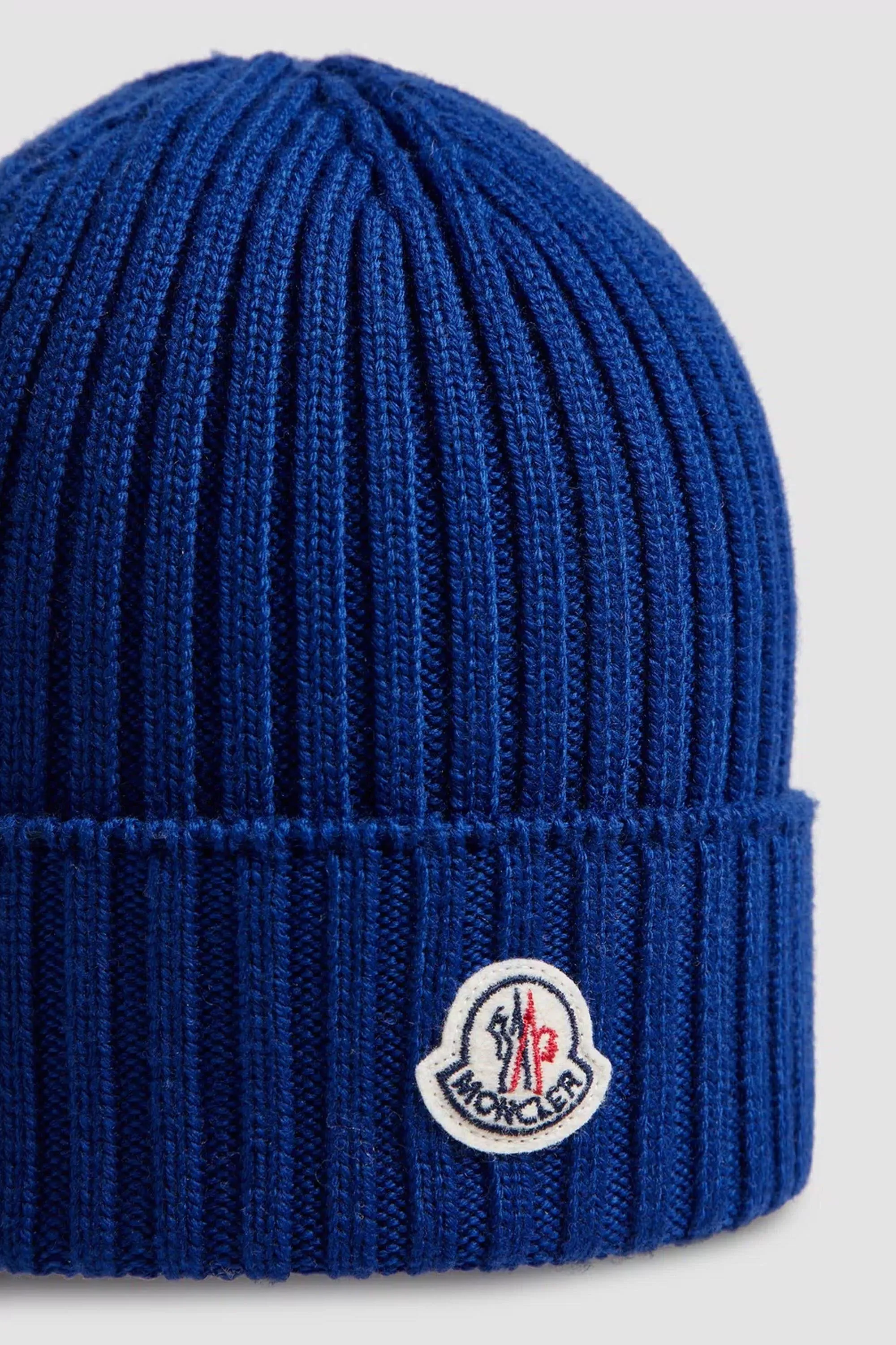 Kids Archive Logo Wool Hat Blue