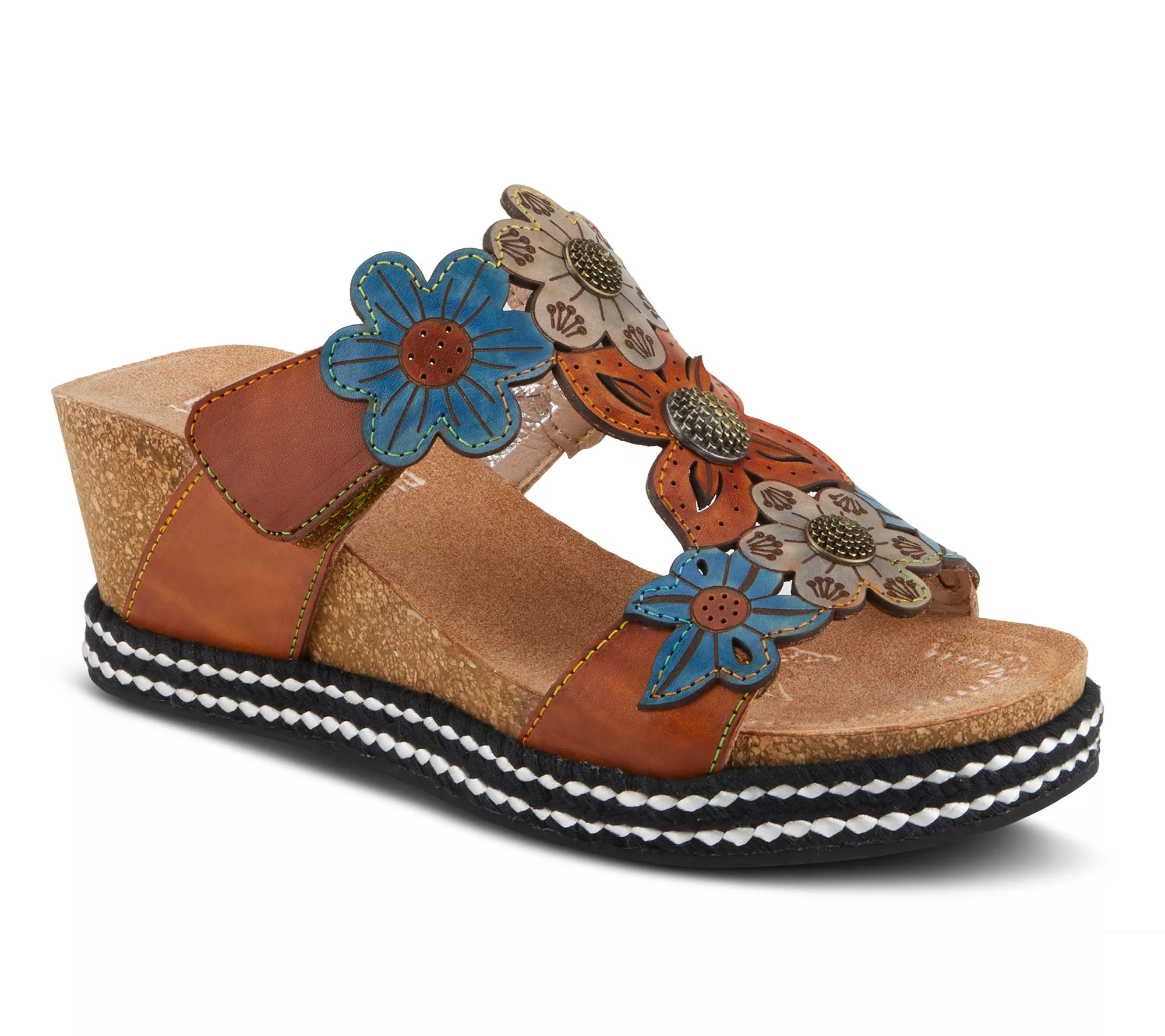 L'Artiste by Spring Step Leather Slide Sandals-Damour