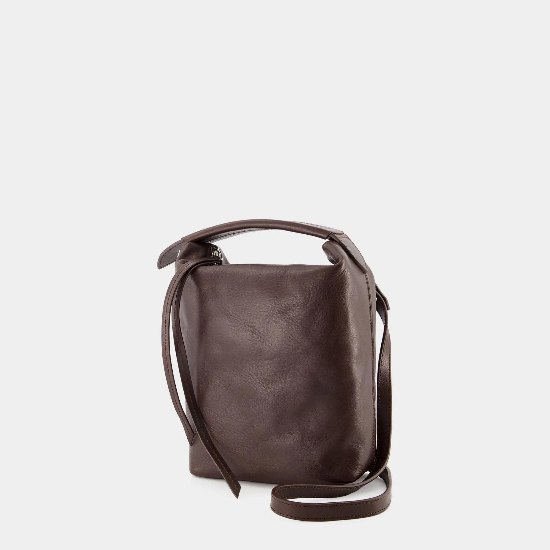 Lemaire  Box Hobo Bag - Lemaire - Chocolate Black - Leather