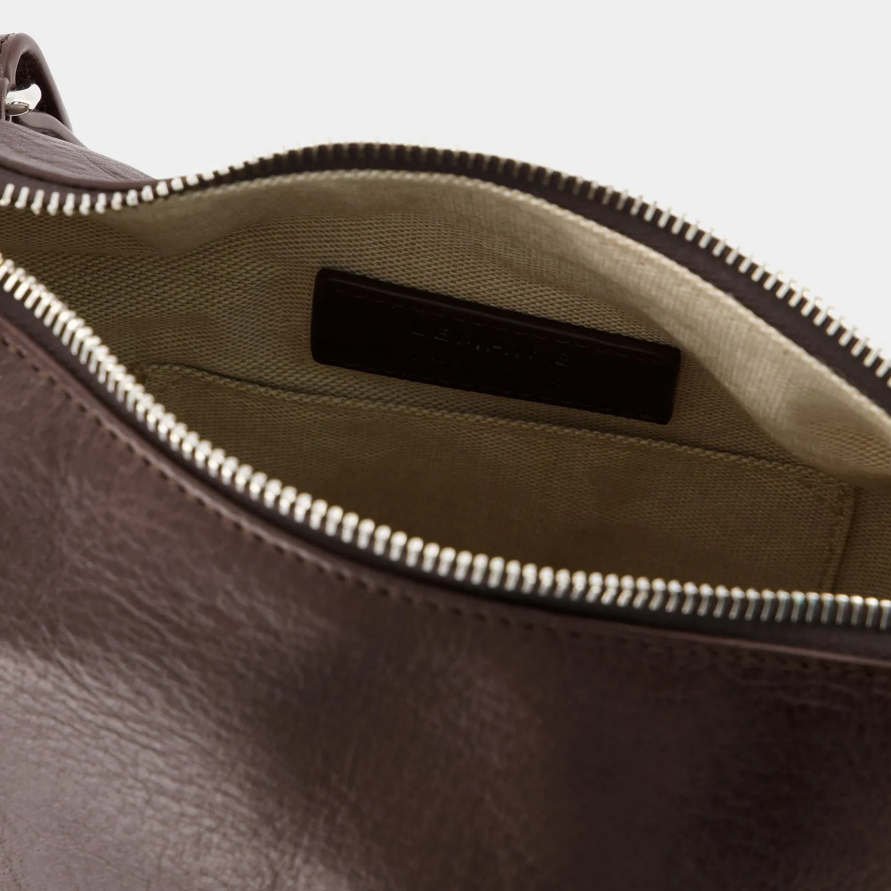 Lemaire  Box Hobo Bag - Lemaire - Chocolate Black - Leather