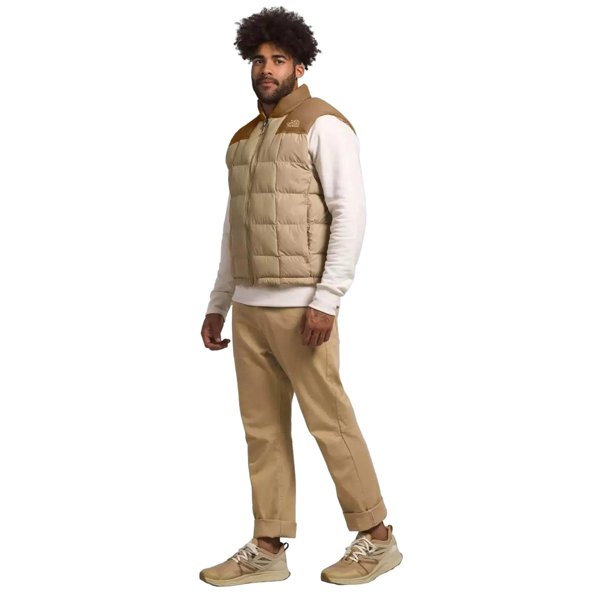 LHOTSE REVERSIBLE VEST KHAKI STONE/UTILITY BROWN | Bodega