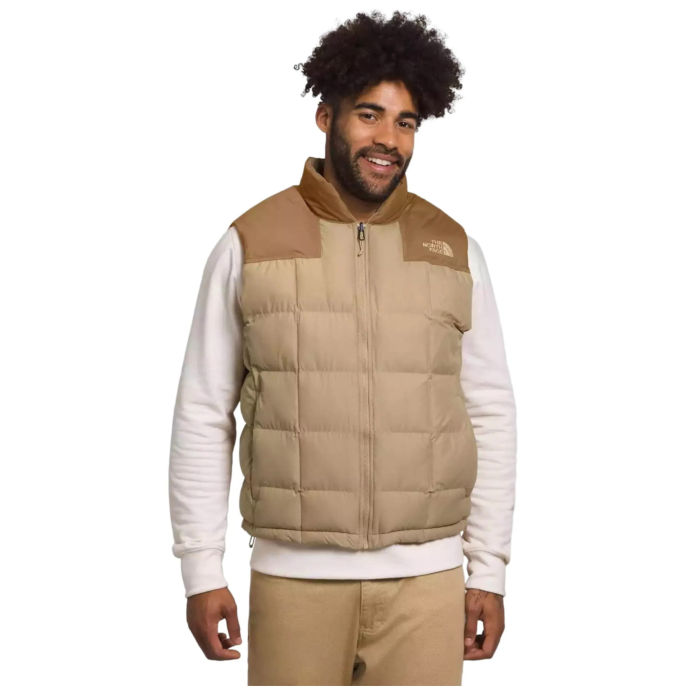 LHOTSE REVERSIBLE VEST KHAKI STONE/UTILITY BROWN | Bodega