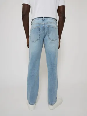 Light Wash Straight Fit Jeans | Men | George at ASDA