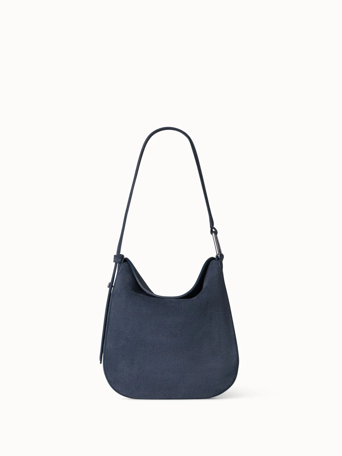 Little Anna Hobo Bag in Suede Leather with Denim Look