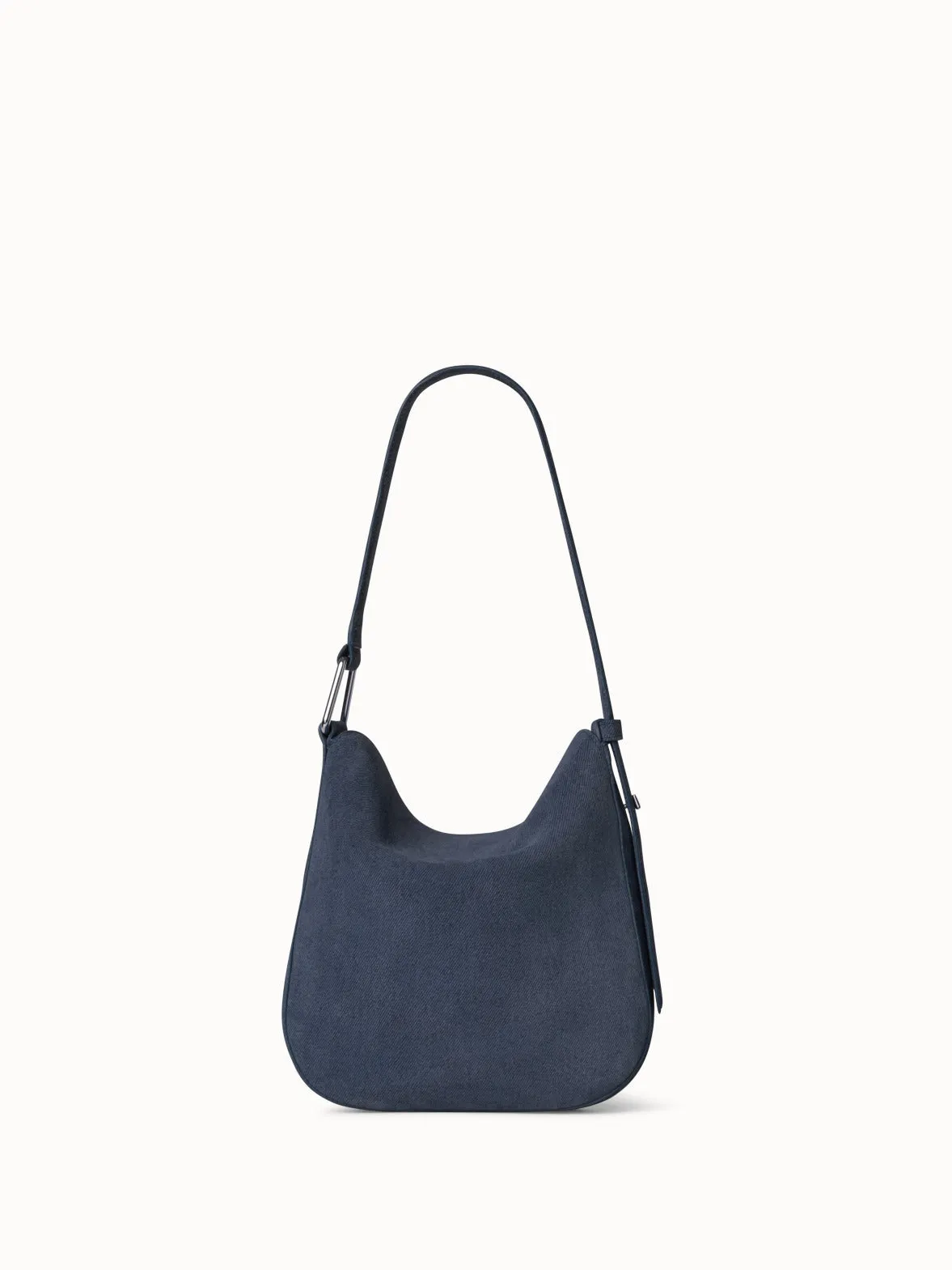 Little Anna Hobo Bag in Suede Leather with Denim Look