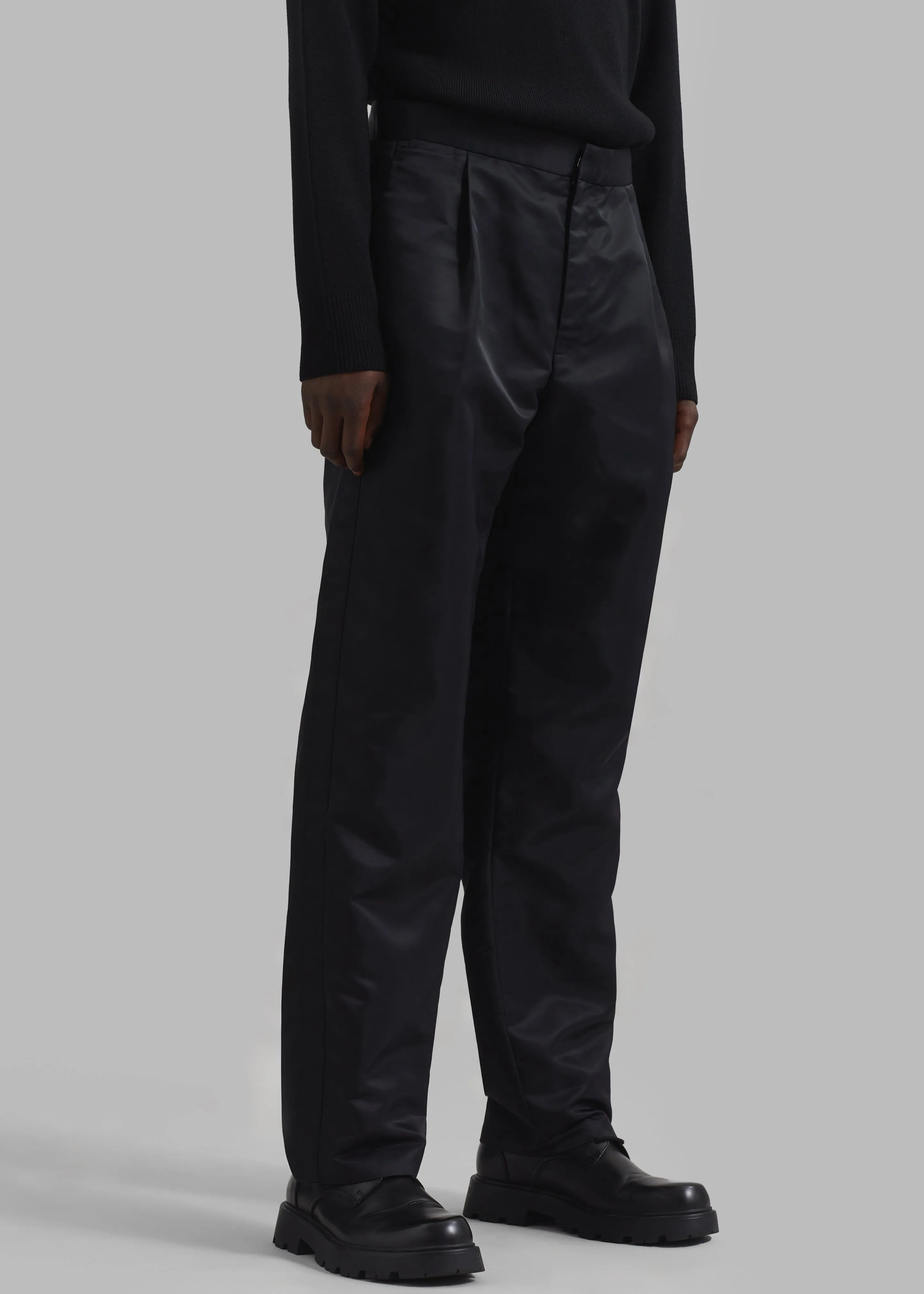 Louis Gabriel Nouchi Straight-Leg Smoking Polyamide Trousers - Black