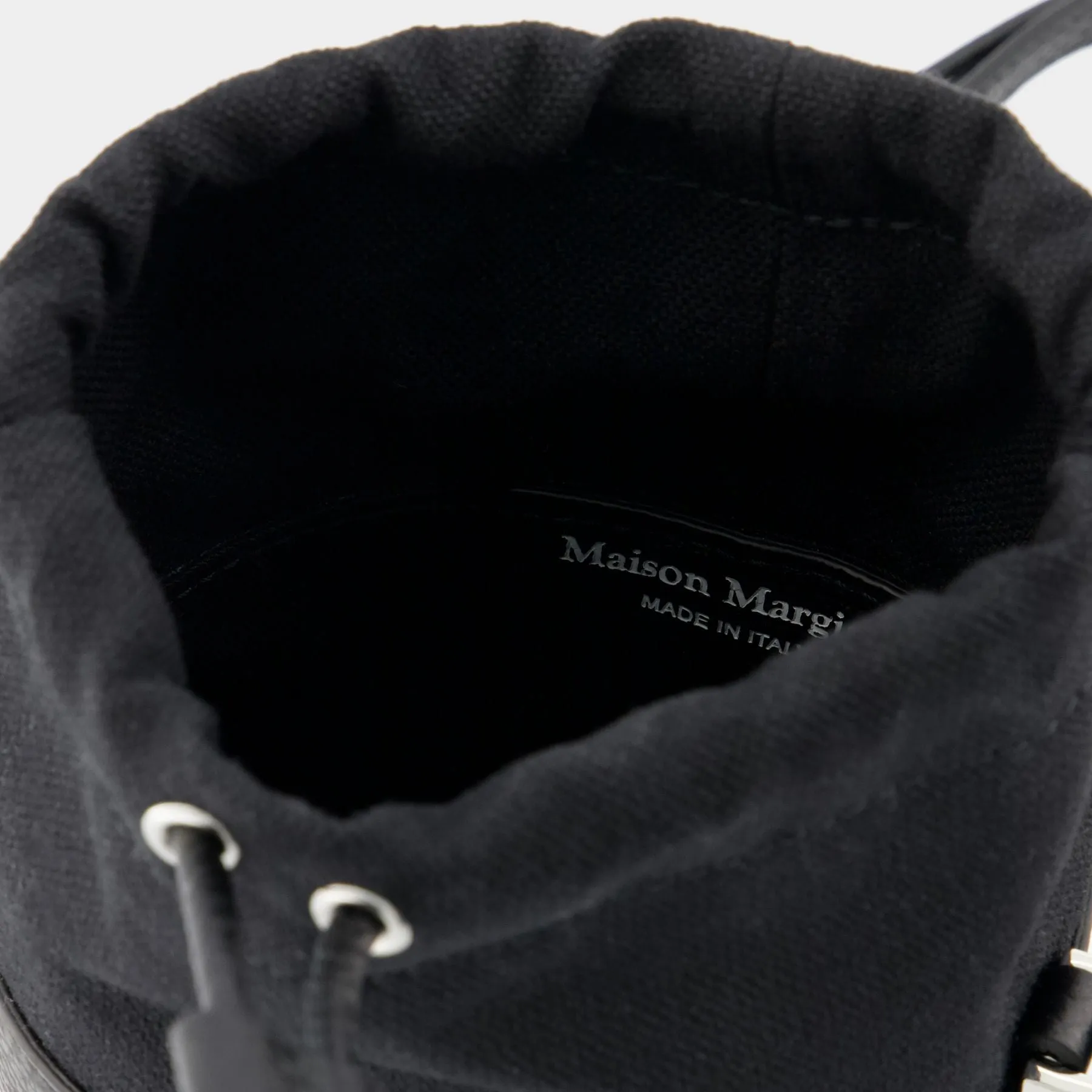 Maison Margiela  5Ac Mini Hobo Bag - Maison Margiela - Black - Leather