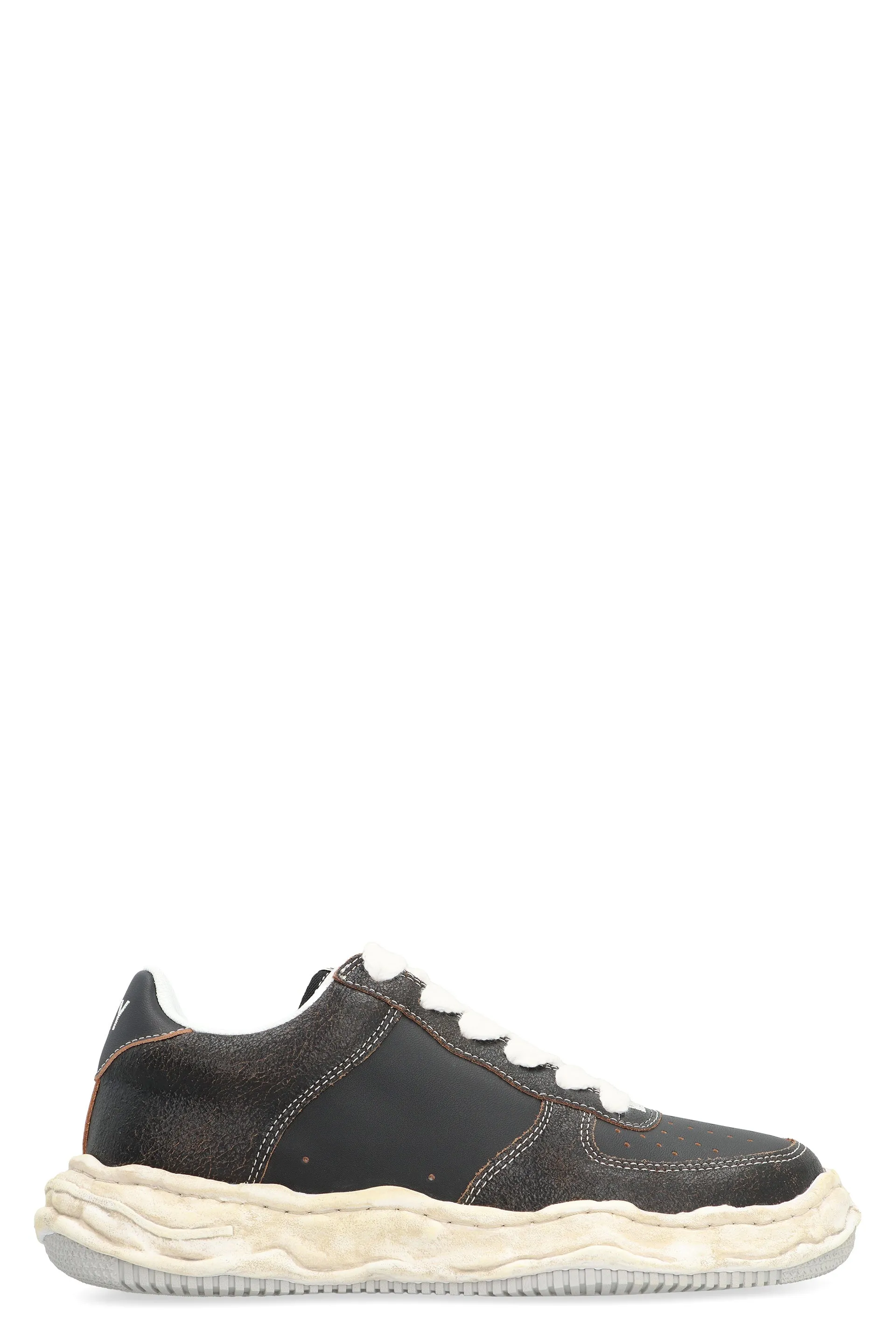 MAISON MIHARA YASUHIRO- Wayne Leather Low-Top Retro Sneakers