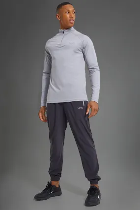 Man Active Gym Reflective Contrast Tracksuit | boohooMAN UK