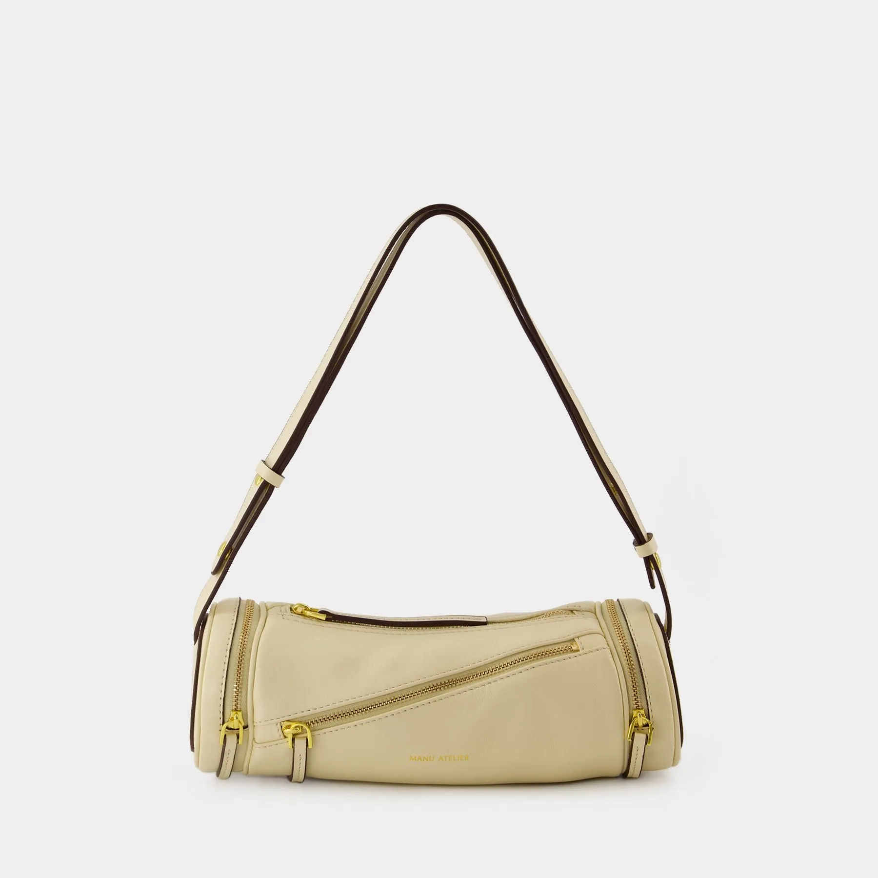 Manu Atelier  Cylinder 23 Bag - Manu Atelier - Leather - Beige