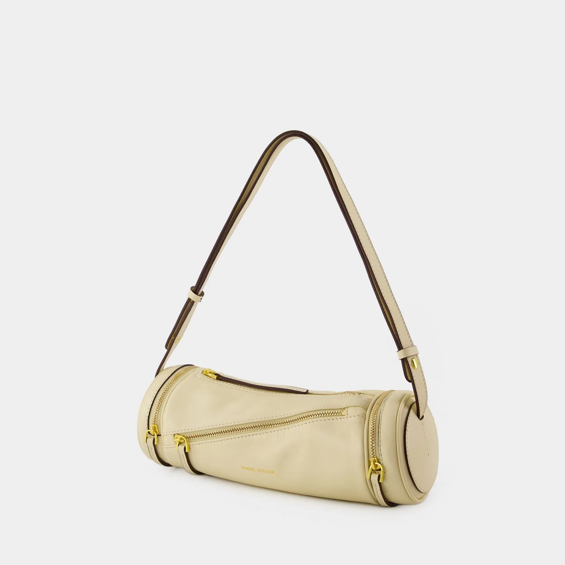 Manu Atelier  Cylinder 23 Bag - Manu Atelier - Leather - Beige