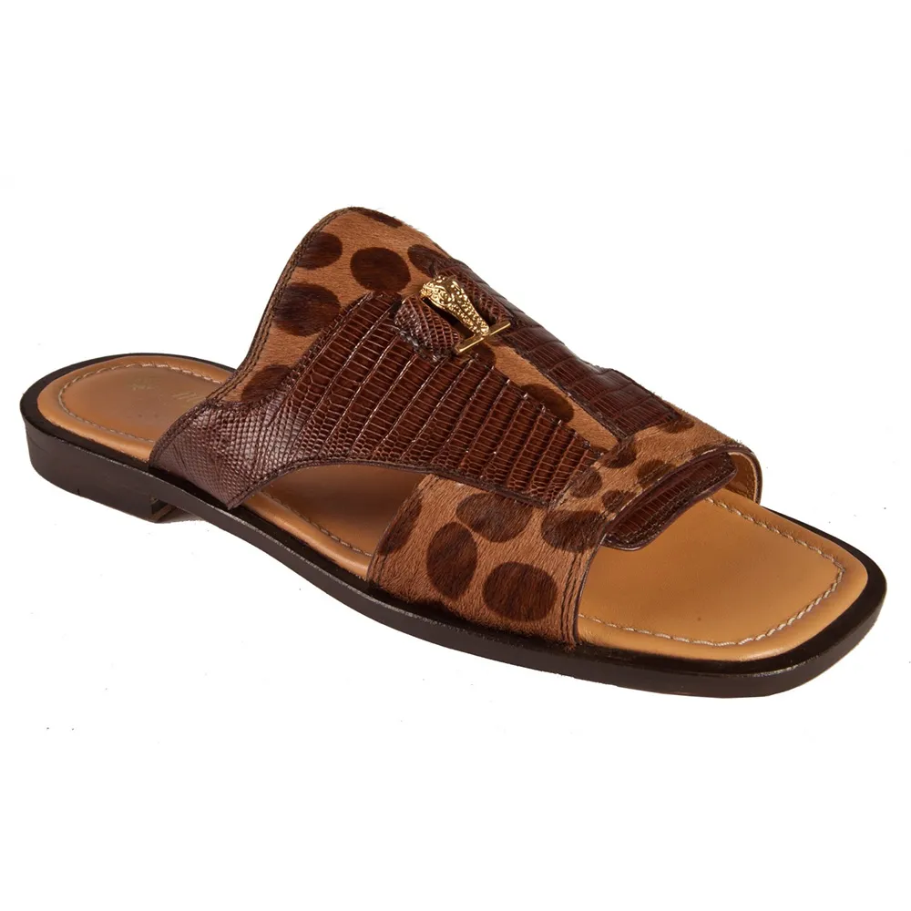 Mauri 1625 Tejus / Pony Maculated Sandals Coffee (Special Order)