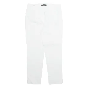 MAX MARA WEEKEND Chino Womens Trousers White Regular Tapered W28 L26