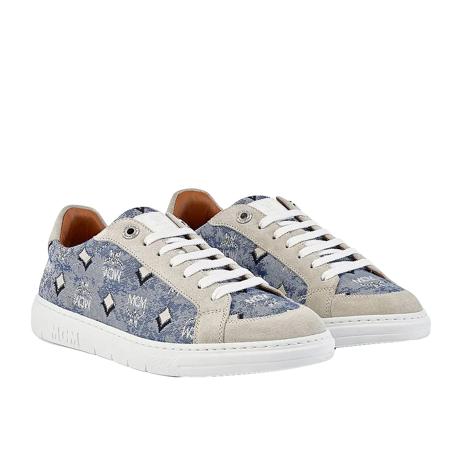 MCM Women's Terrain Lo Sneakers in Vintage Jacquard Monogram