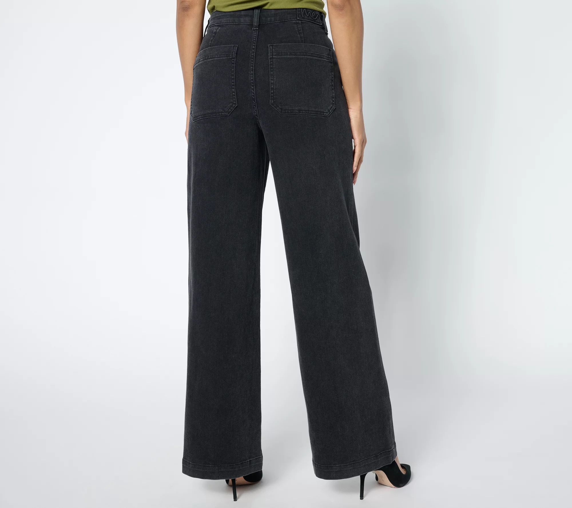 Me by Jennie Garth Tall Washed Black Relaxed Fit Jeans