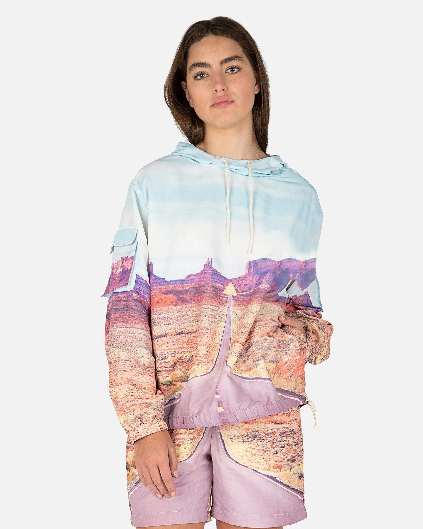 Melody Ehsani You Are Here Nylon Pullover in Multi