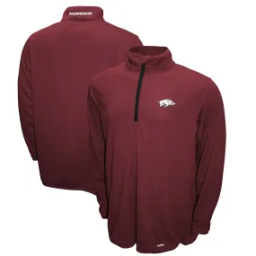 Men's Franchise Club Cardinal Arkansas Razorbacks Breeze Quarter-Zip Pullover