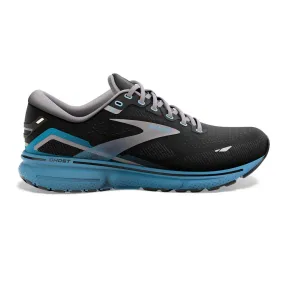 Men's Ghost 15 Running Shoe- Black/Blackened Pearl/Blue- Regular (D)