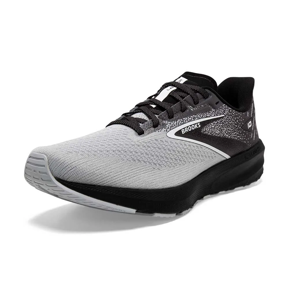 Men's Launch 10 Running Shoe - Black/Blackened Pearl/White - Regular (D)