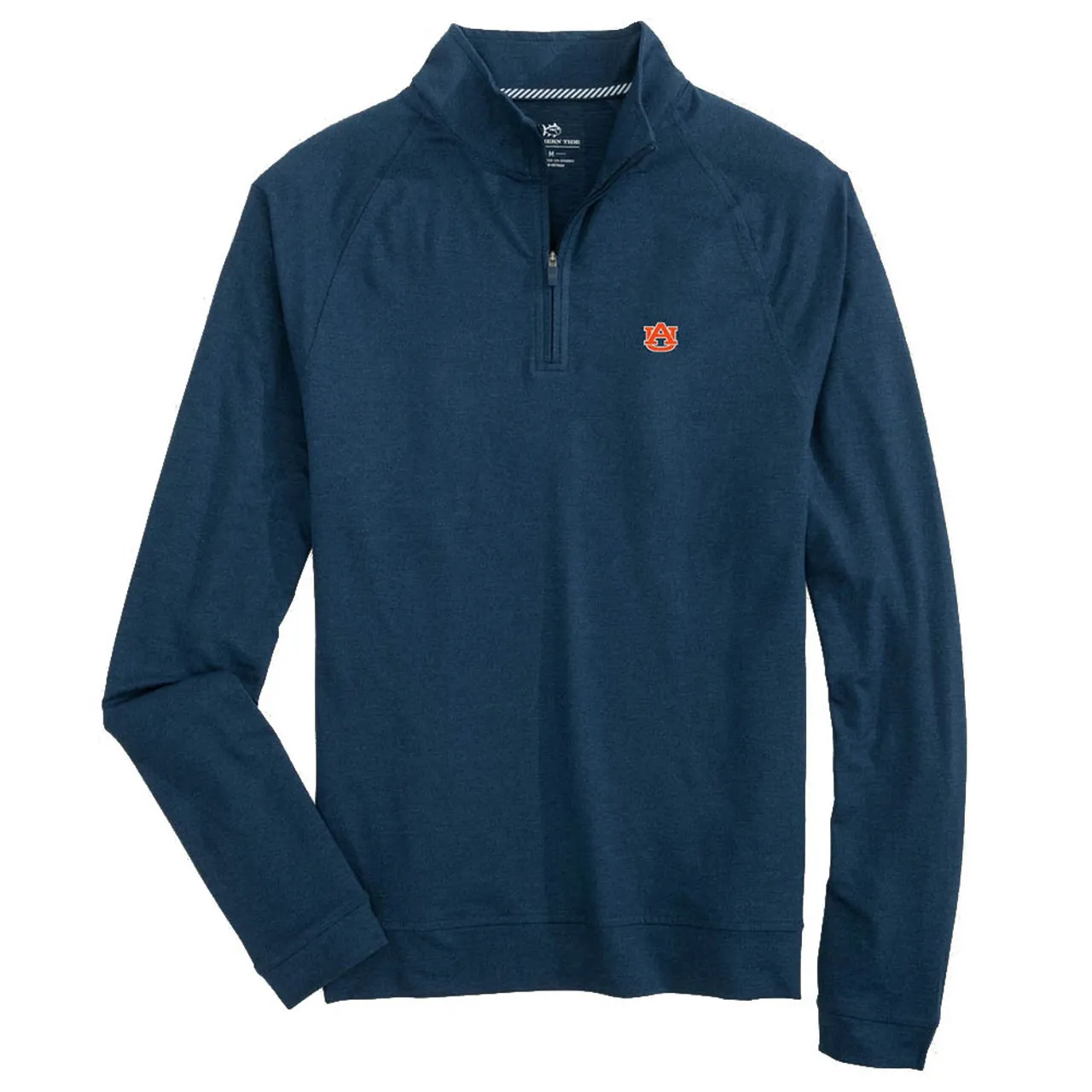 Men's Southern Tide Auburn Cruiser Heather 1/4 Zip Pullover