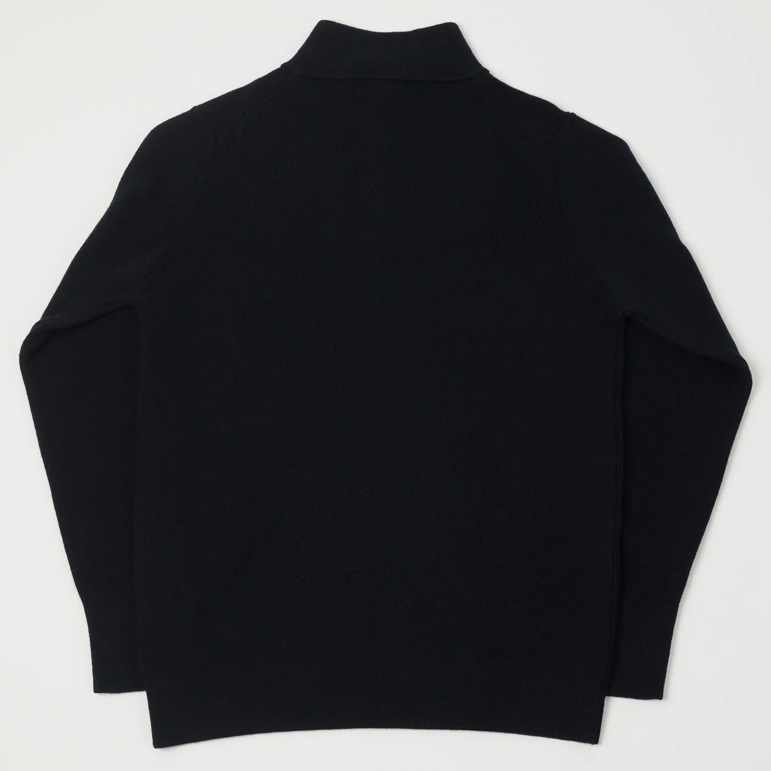 Merz b. Schwanen MWZP04 Zip Front Knit Pullover - Dark Navy