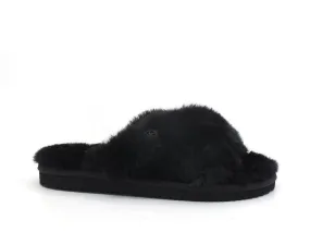 MICHAEL KORS Lala Slipper Ciabatta Pelo Black 40R1LAFP1D