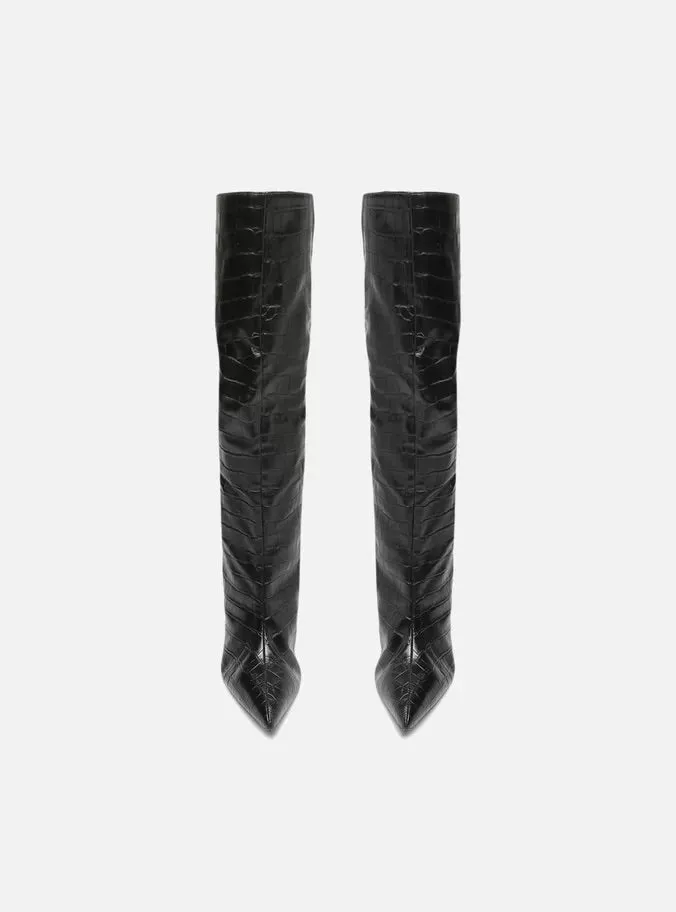 Miranda High Stiletto Black Boot