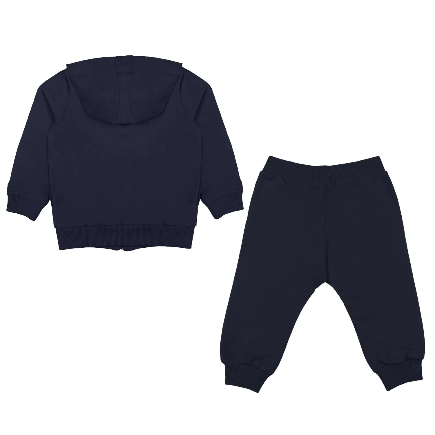 Moschino Baby Unisex Navy Blue Two-Piece Tracksuit With Teddy Bear