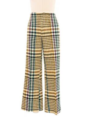 Multicolor Wool Houndstooth Trousers