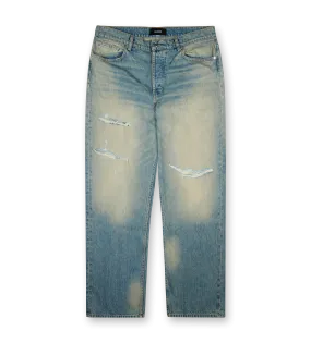 Nahmias    Distressed Baggy Jeans Light Wash