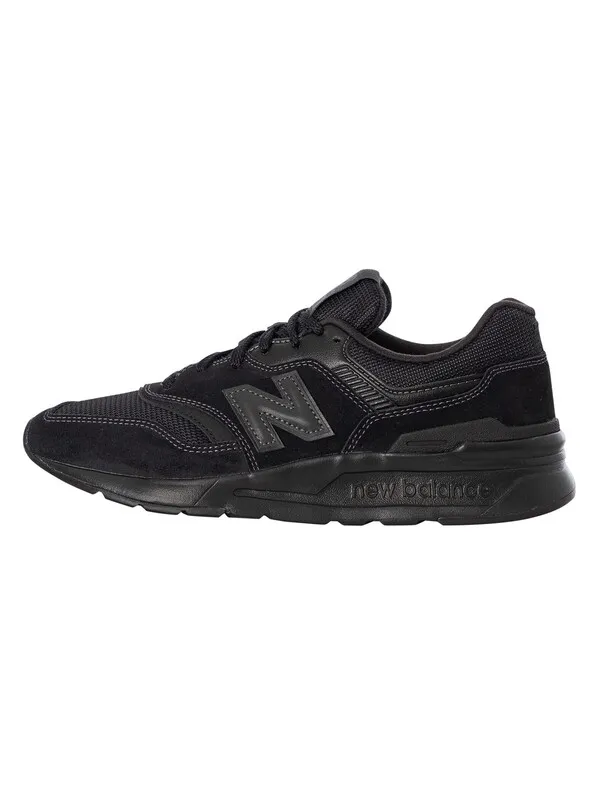 New Balance 997H Suede Trainers - Black/Black