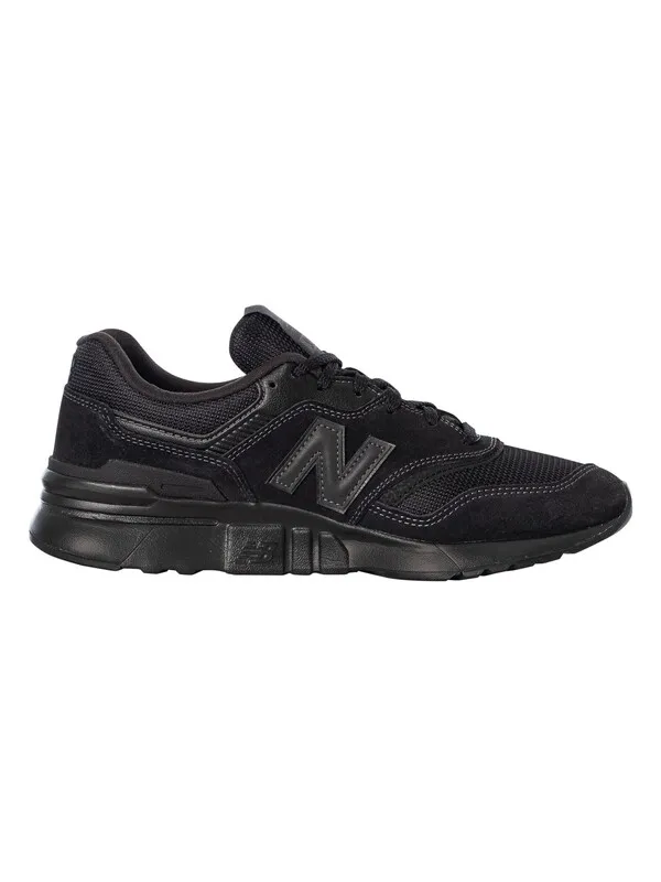 New Balance 997H Suede Trainers - Black/Black