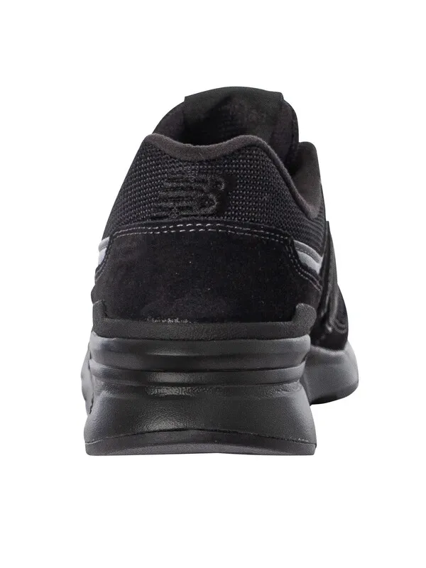 New Balance 997H Suede Trainers - Black/Black