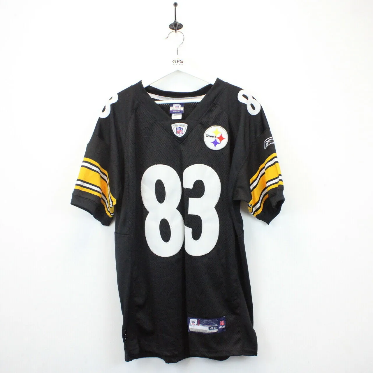 NFL REEBOK 00s Pittsburgh STEELERS Jersey Black | Large