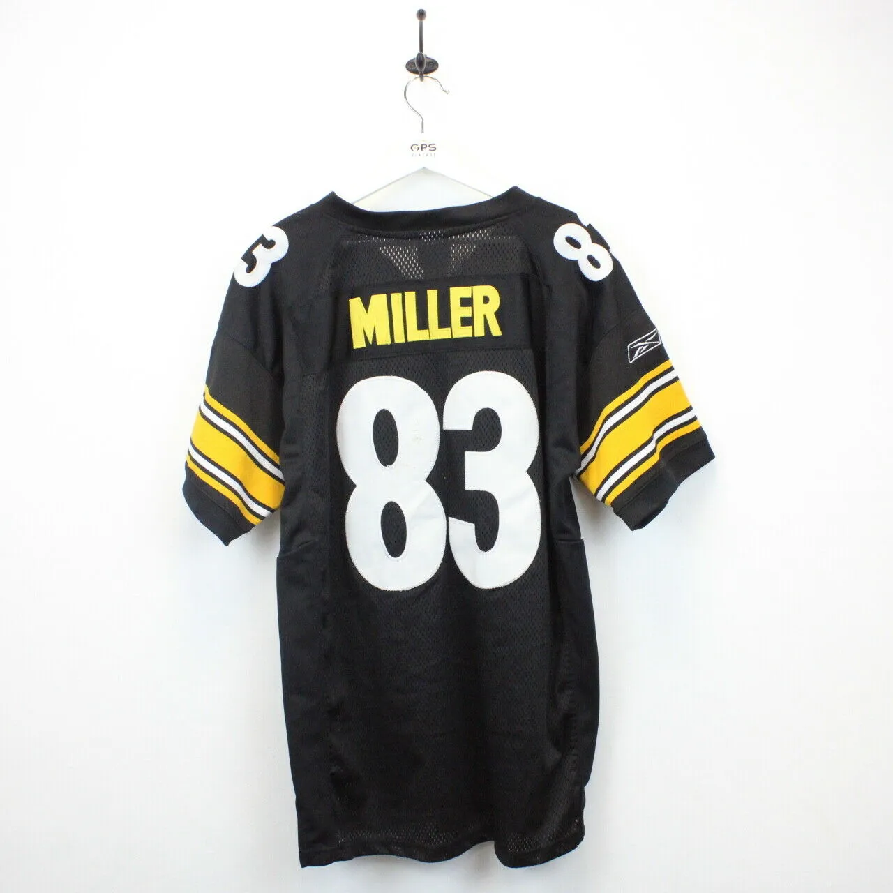 NFL REEBOK 00s Pittsburgh STEELERS Jersey Black | Large