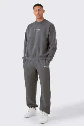 Original Man Oversized Sweatshirt Tracksuit