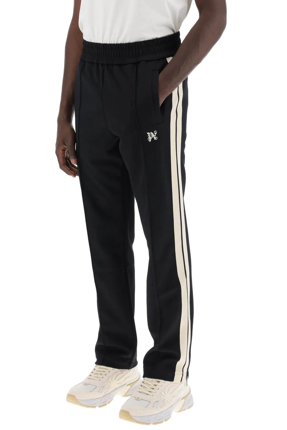 Palm Angels    Palm Angels Contrast Band Joggers With Track In