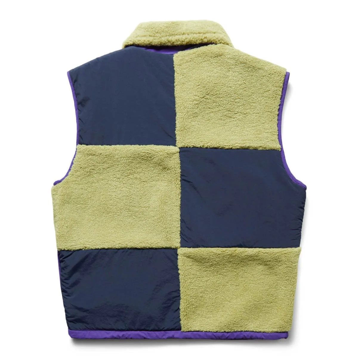 PANELED FIELD VEST NAVY/LIME | Bodega