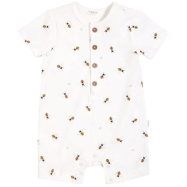 Petit Lem - Organic Cotton Romper, Bees