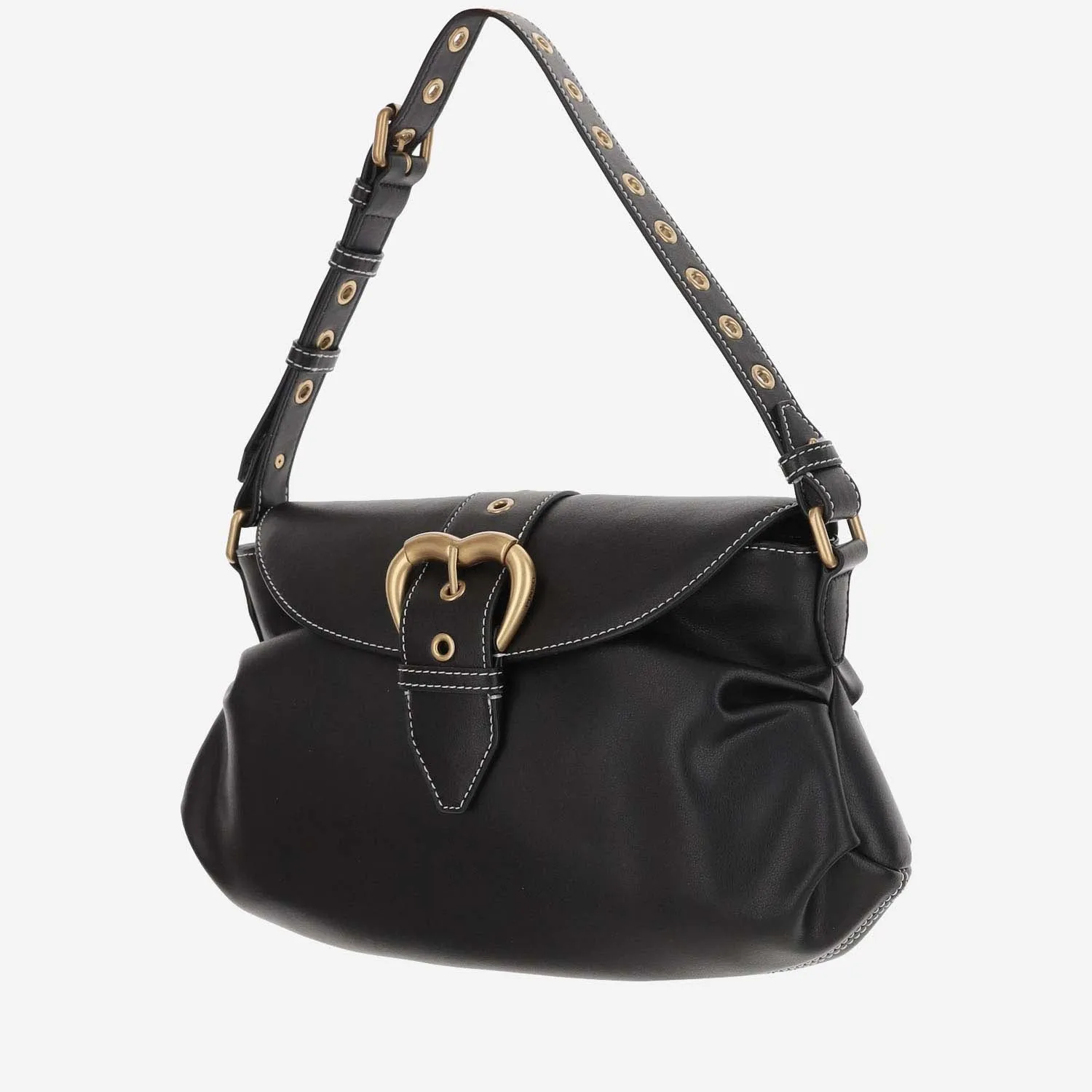 PINKO    Pinko Jolene Shoulder Bag With Heart Buckle