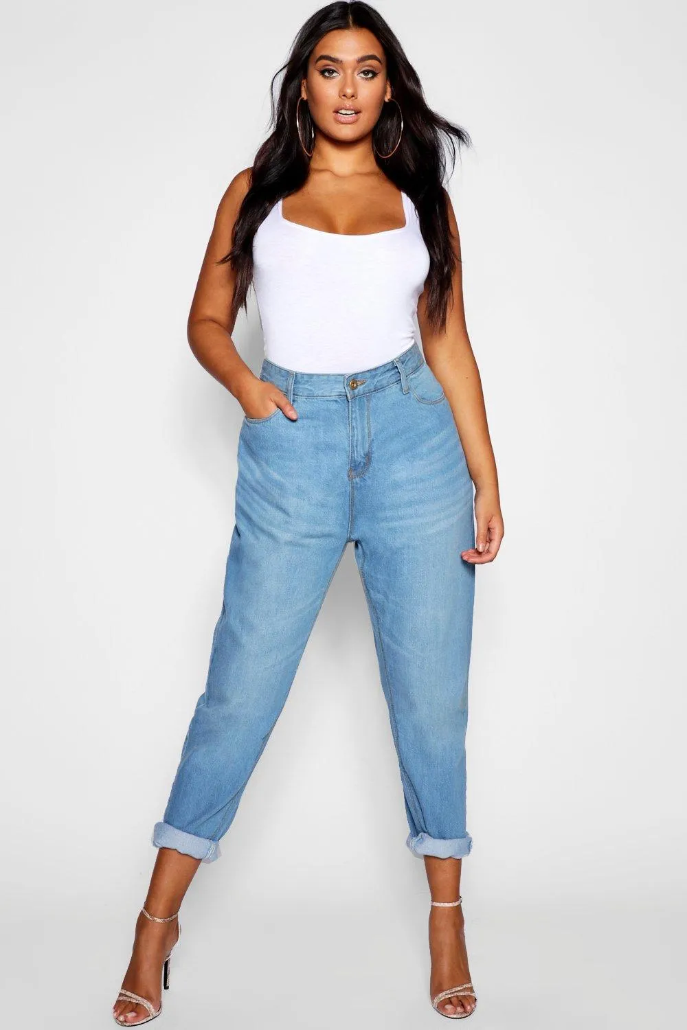 Plus Fabienne High Rise Mom Jeans