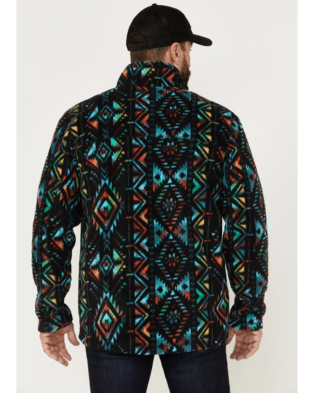 Powder River Outfitters Men's Southwestern Print Fleece Pullover