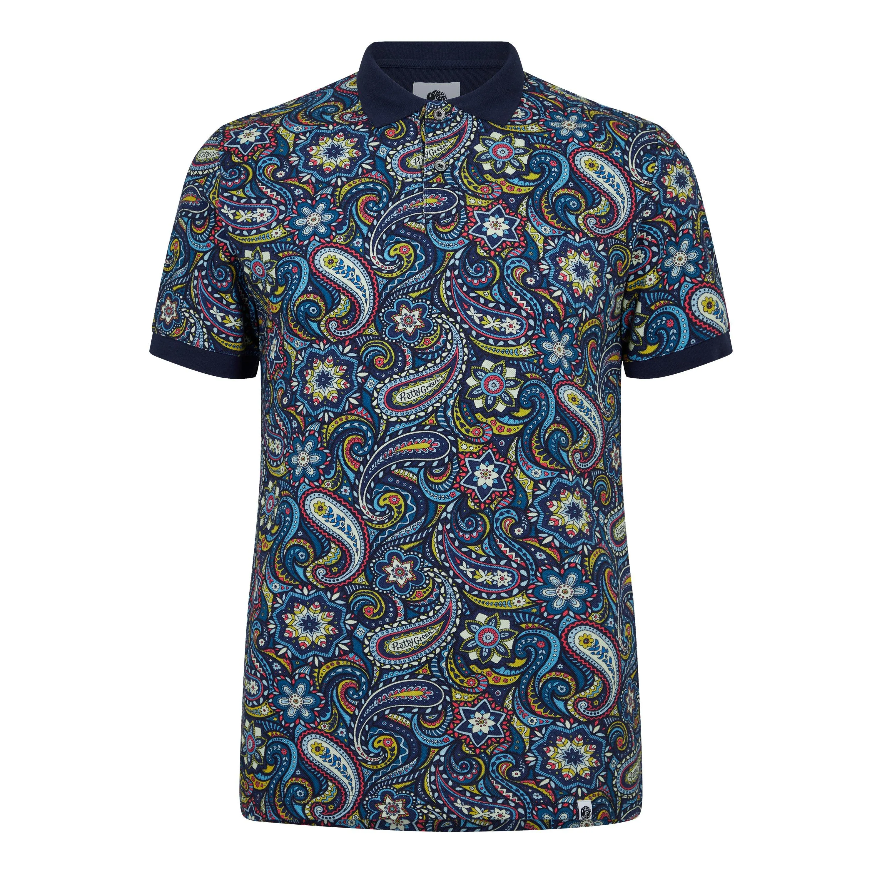 Pretty Green Mariot Paisley Polo Shirt