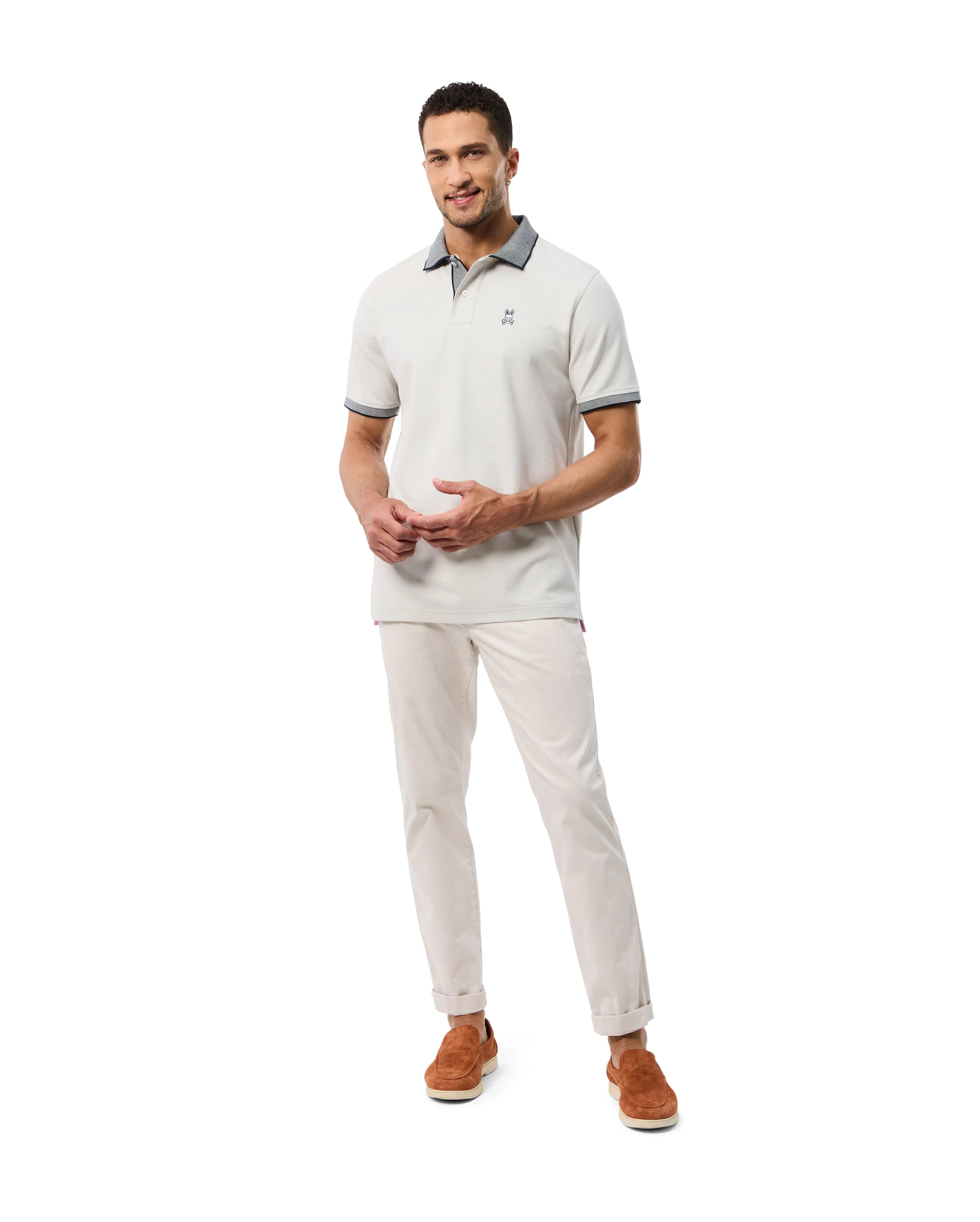 Psycho Bunny Men's Southport Polo - Pearl