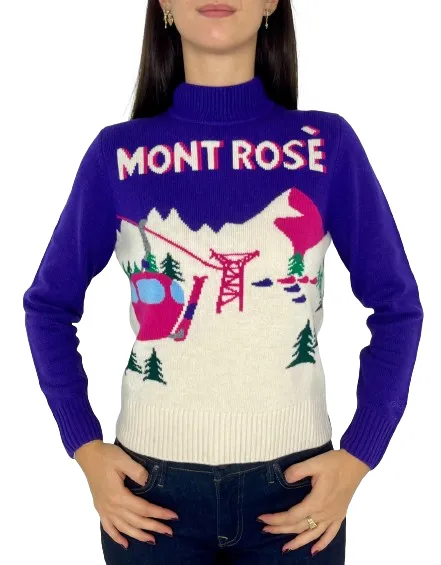 PULLOVER DONNA VIOLA MONT ROSE