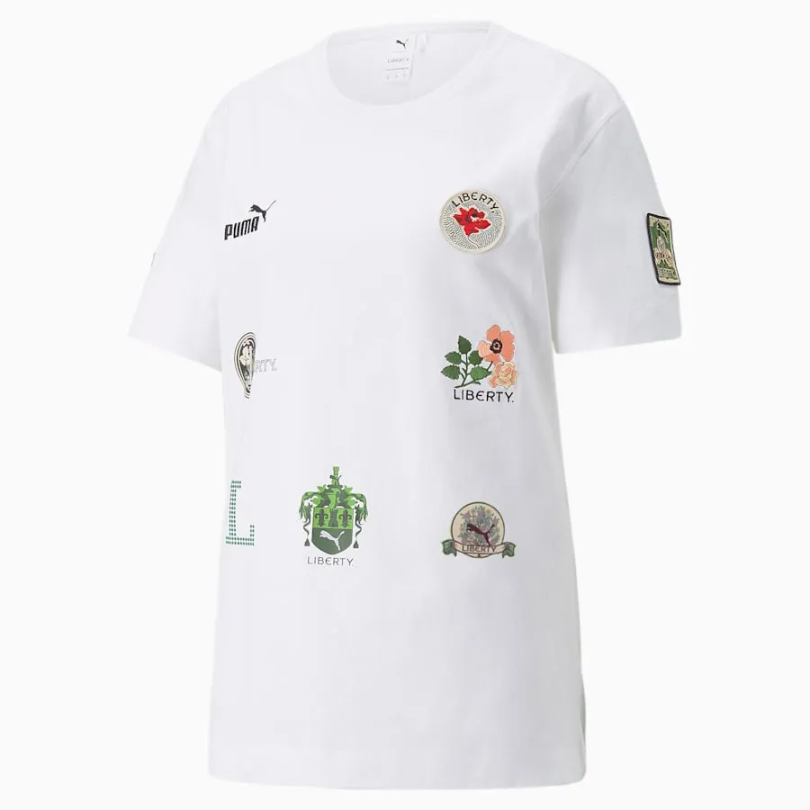 PUMA x LIBERTY Badge Women's Tee - Puma White