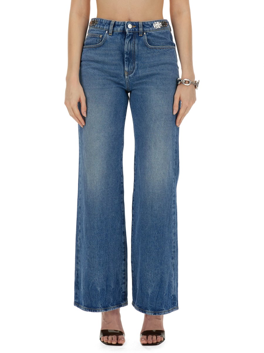 RABANNE    JEANS WIDE LEG