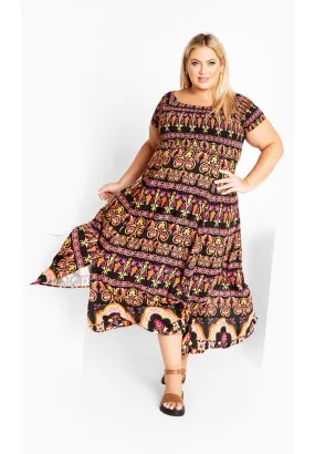 Raelynn Border Dress